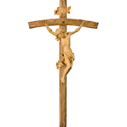 Cristo Barroco en cruz arqueada